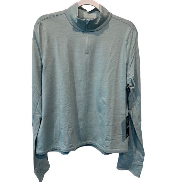 Allbirds Top Wmns XSmall Quarter Zip Pullover Sweatshirt Mid Layer Run Green NEW - Picture 1 of 13